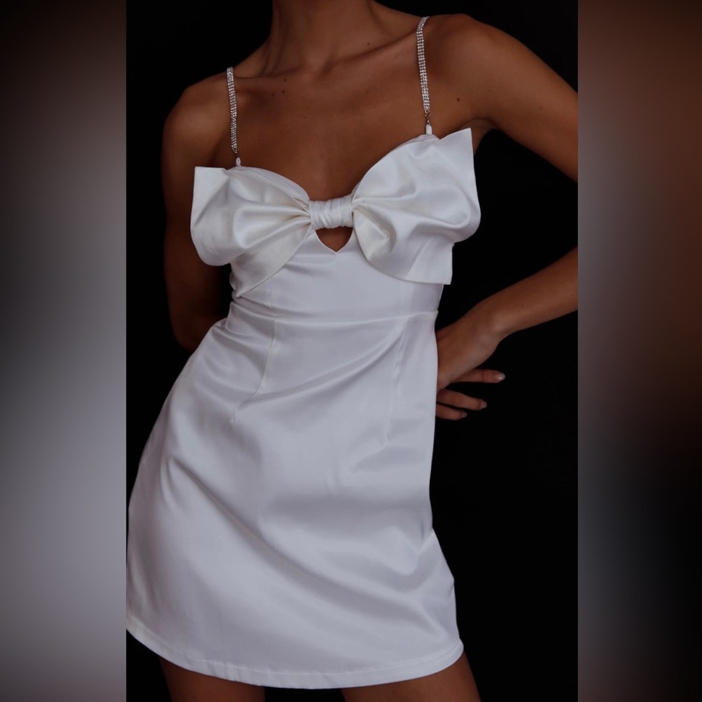 White mini dress from Selfie Leslie